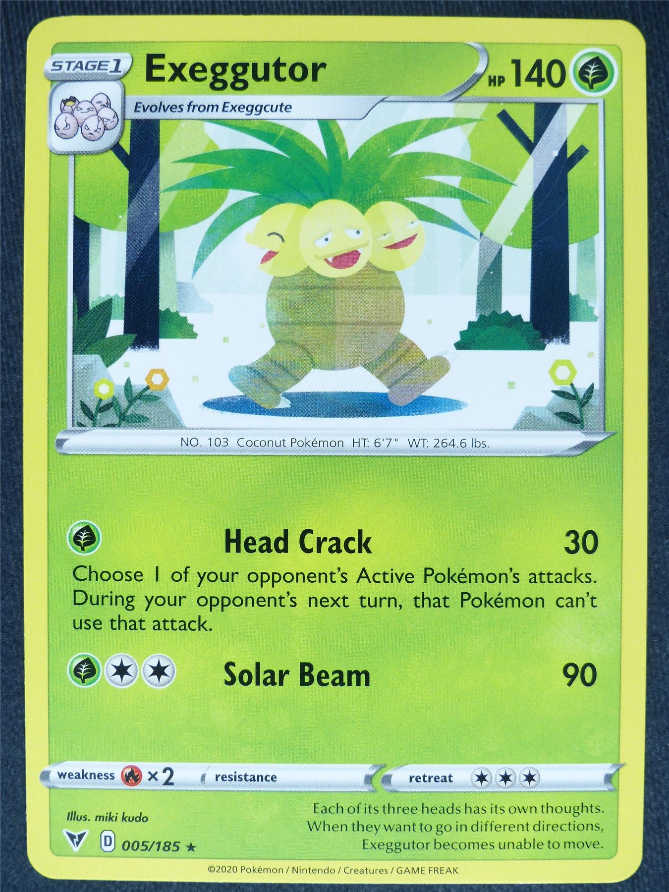 Exeggutor 005/185 Mint - Pokemon Cards #6T