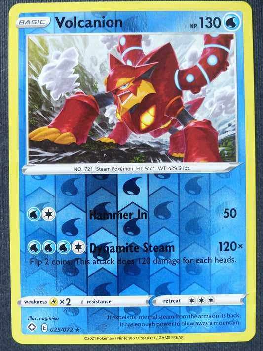 Volcanion 025/072 Reverse Holo - Pokemon Cards #AQ