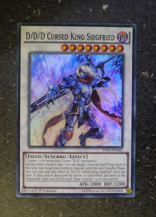 YuGiOh Cards: D/D/D CURSED KING SIEGFRIED SPSD SUPER RARE # F40