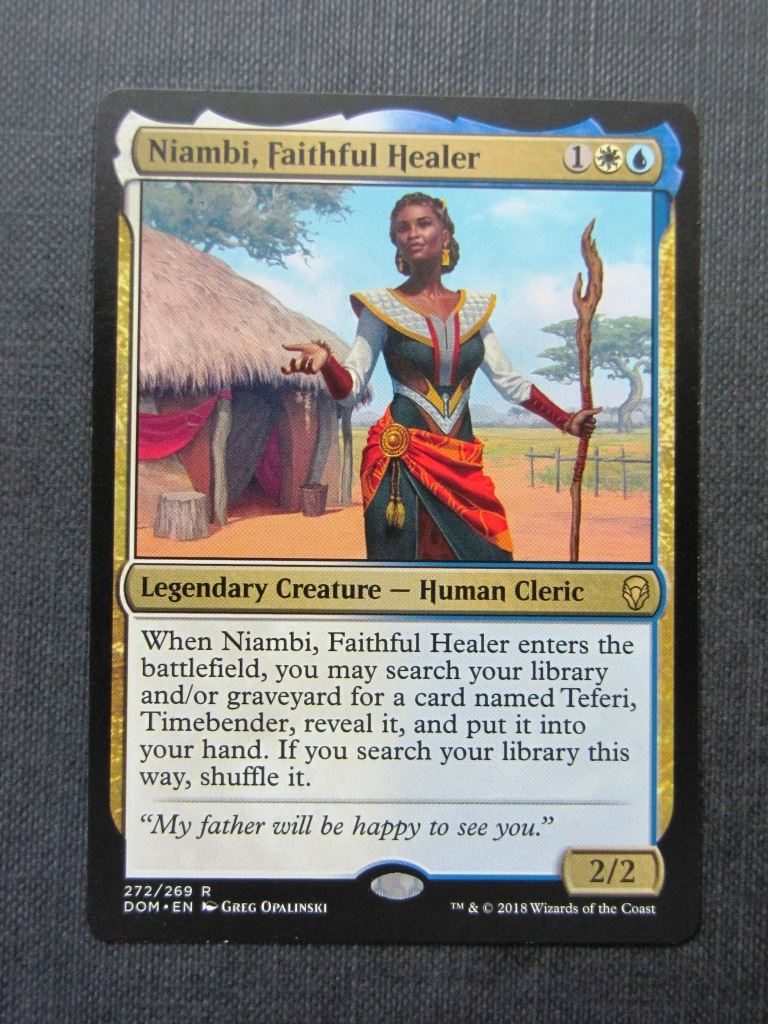 Niambi Faithful Healer - Mtg Magic Cards # 8B53