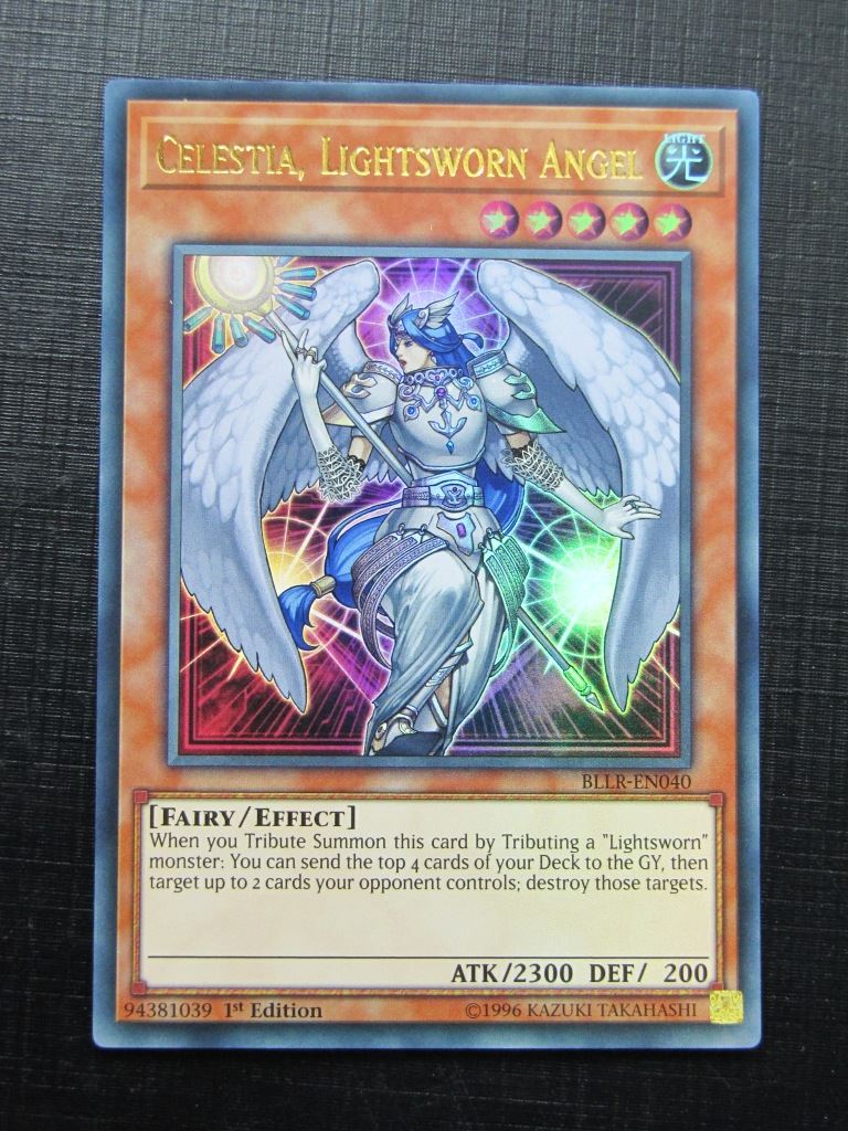 Yugioh Cards: CELESTIA LIGHTSWORN ANGEL BLLR ULTRA RARE 1st Ed # 2B42