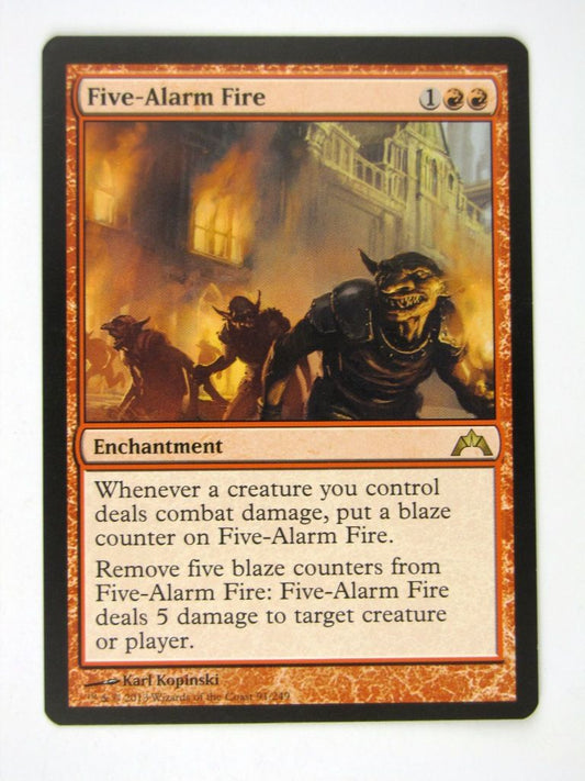 MTG played Cards: FIVE-ALARM FIRE # 13H7