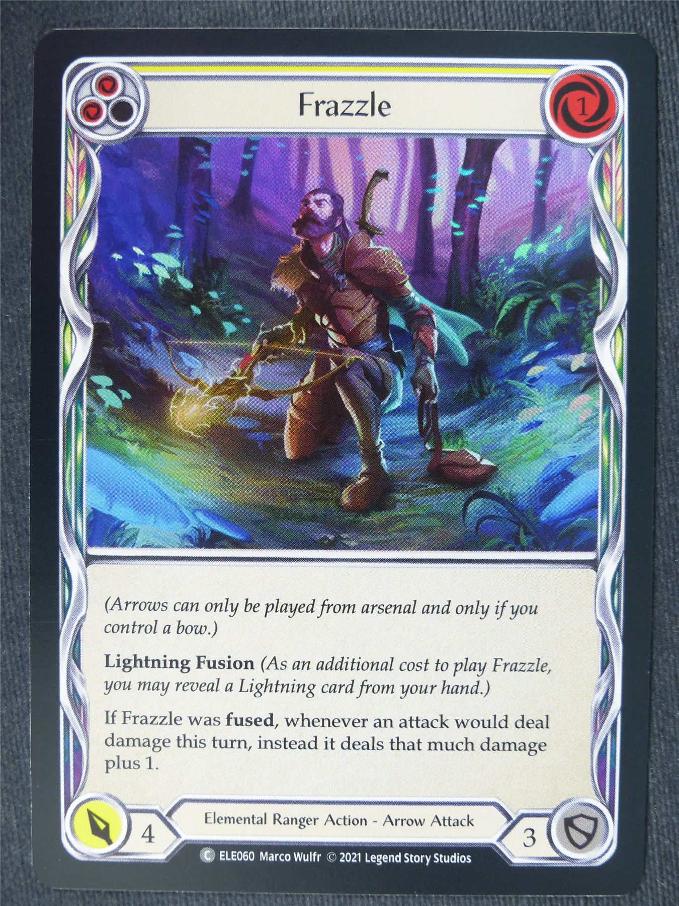 Frazzle C Foil Yellow - 1st Ed Tales of Aria - Flesh and Blood