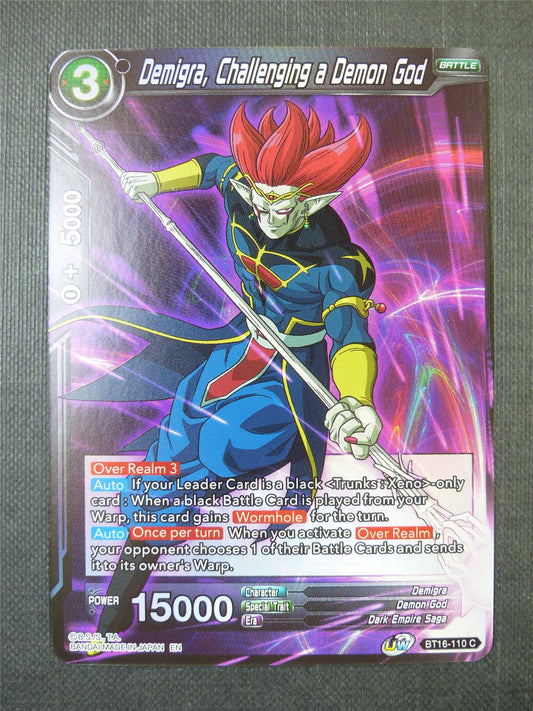 Demigra Challenging a Demon God Foil - Dragon Ball Super Card #3P