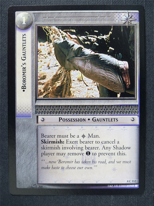 Boromir's Gauntlets 4 C 112 - LotR Cards #3KY