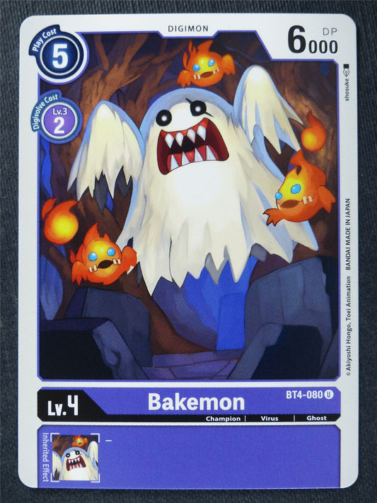 Bakemon BT4-080 U - Digimon Cards #Z7