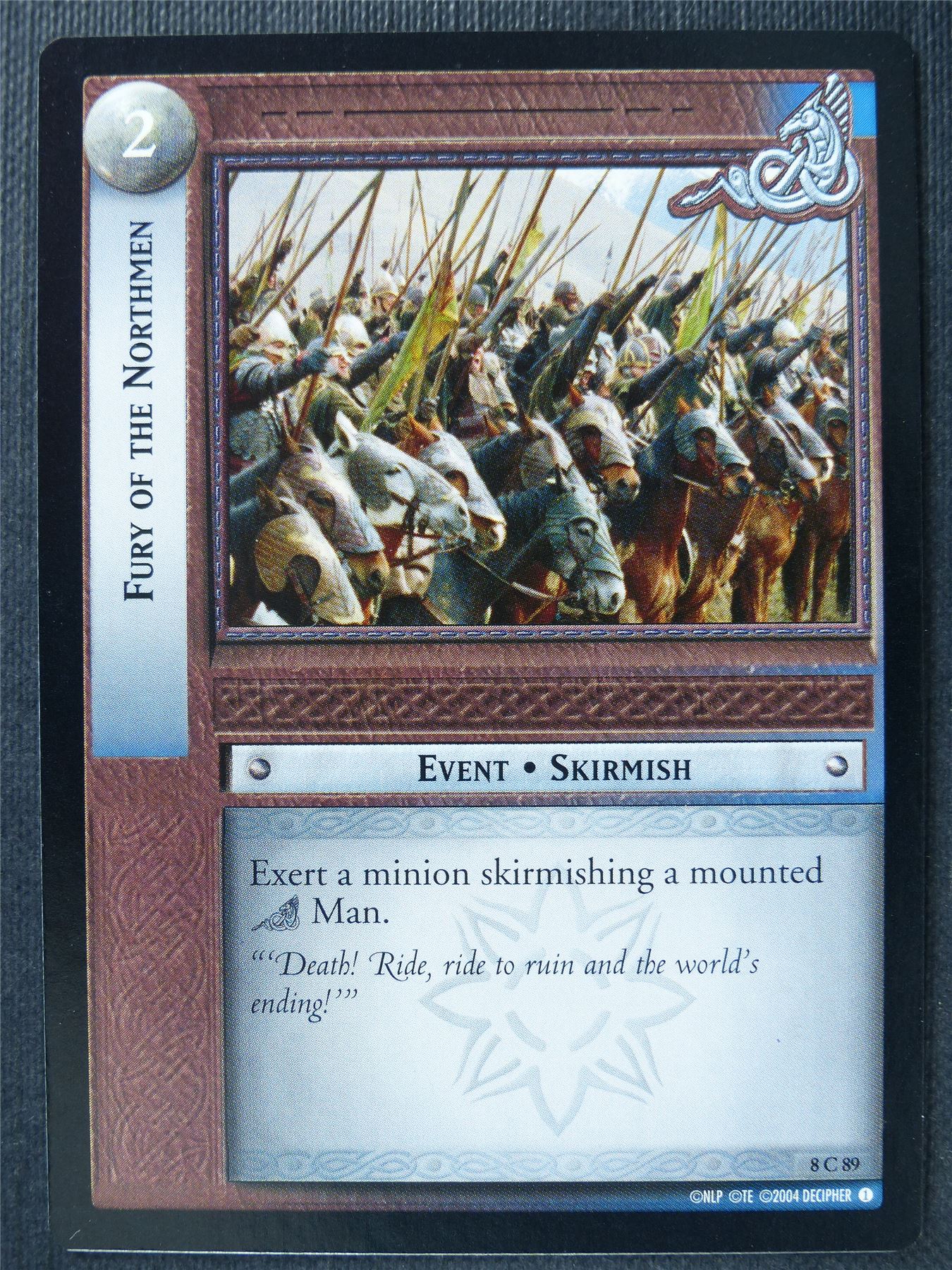 Fury of the Northmen 8 C 89 - LotR Card #3HO