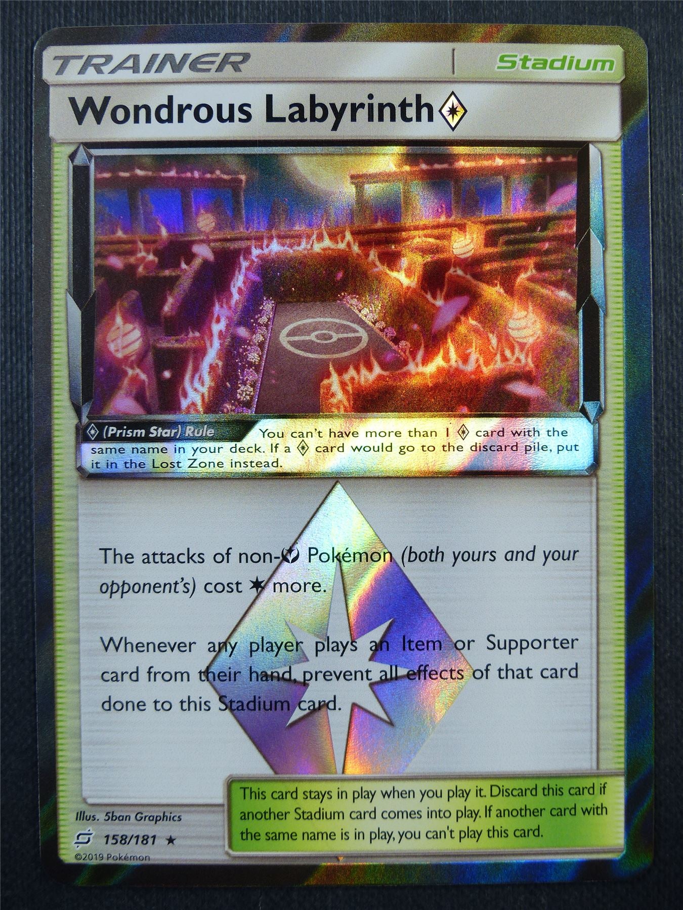 Wonderous Labyrinth Prism 158/181 Holo - Pokemon Card #4RA