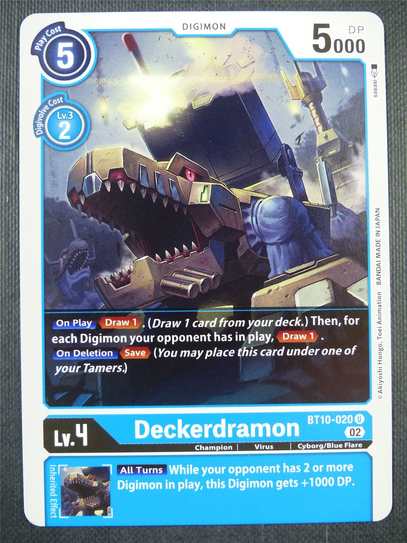 Deckerdramon BT10-020 U - Xros Encounter - Digimon Card #97V