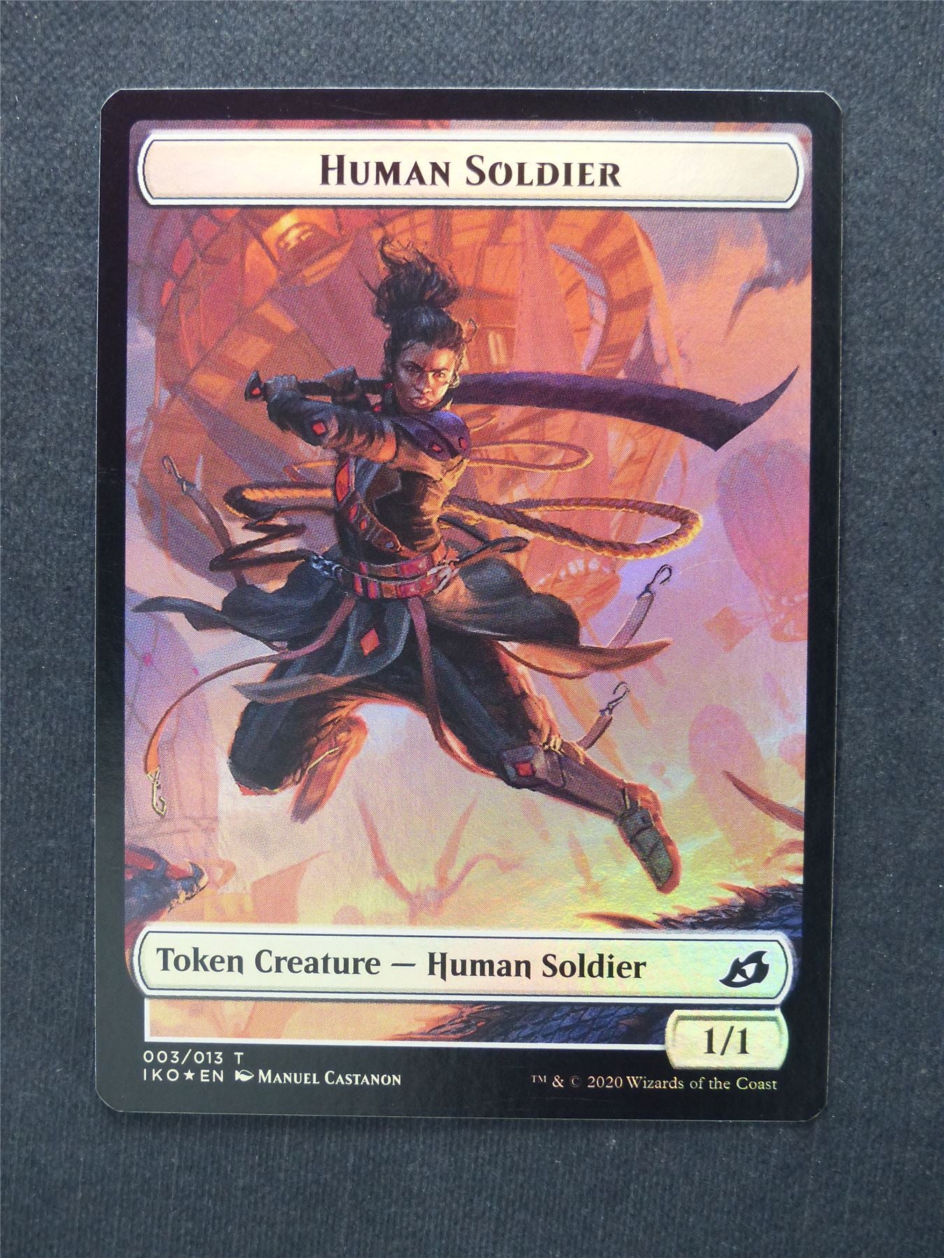 Beast Human Soldier Token Foil - Mtg Magic Cards #10C