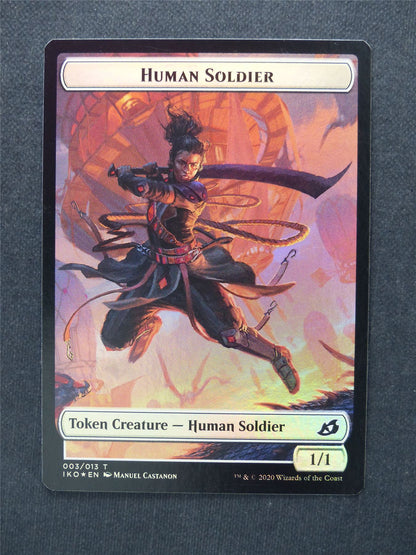 Beast Human Soldier Token Foil - Mtg Magic Cards #10C