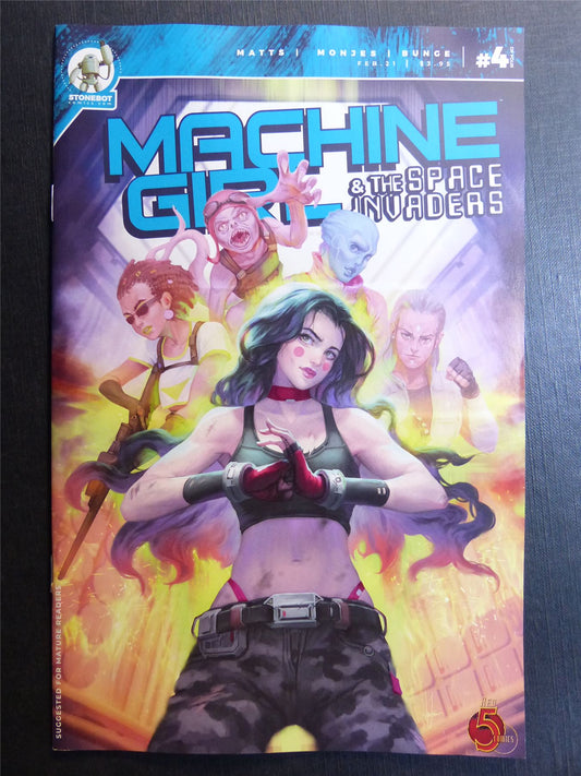 MACHINE Girl & the Space Invaders #4 - Feb 2021 - Stone Bot Comics #77