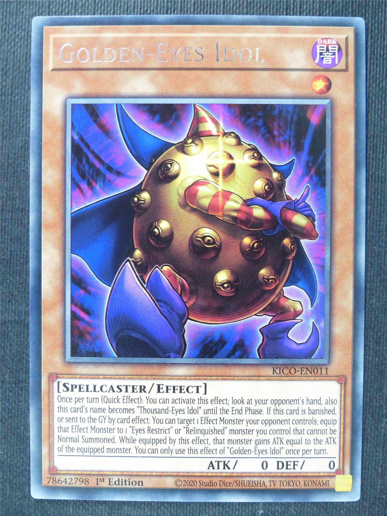 Golden Eyes Idol KICO Rare - 1st ed Yugioh Cards #37B