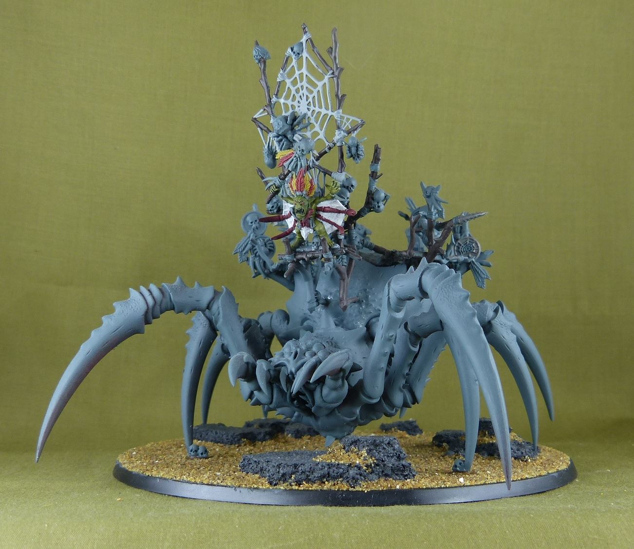 Webspinner Shaman On Arachnarok Spider - Gloomspite Gitz - Warhammer AoS #L