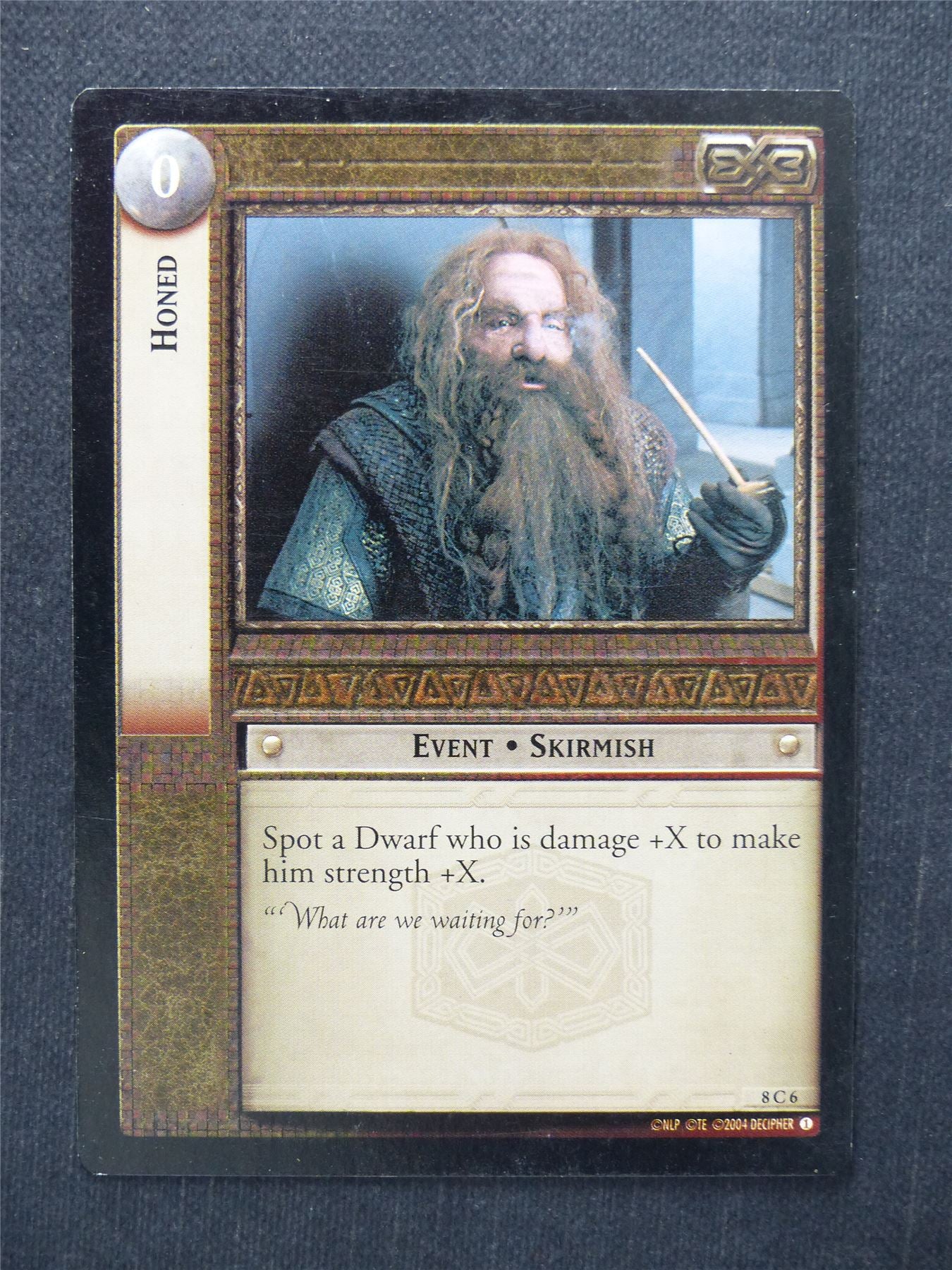 Honed 8 C 6 - LotR Cards #N2