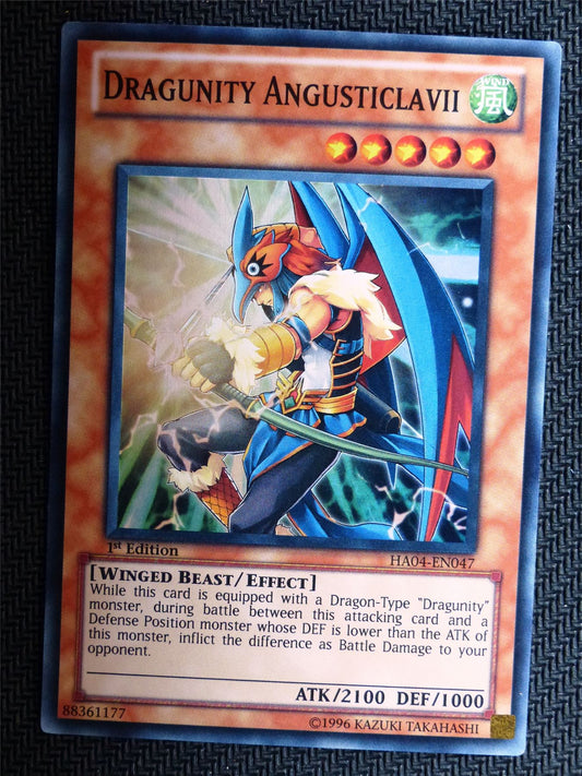 Dragunity Angusticlavii - HA04 - Super Rare - Yugioh Card # 1I28