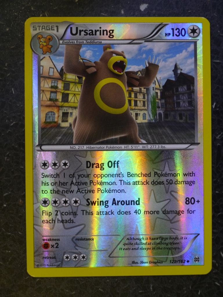 Pokemon Cards: URSARING 122/162 REVERSE HOLLOW # 5H38