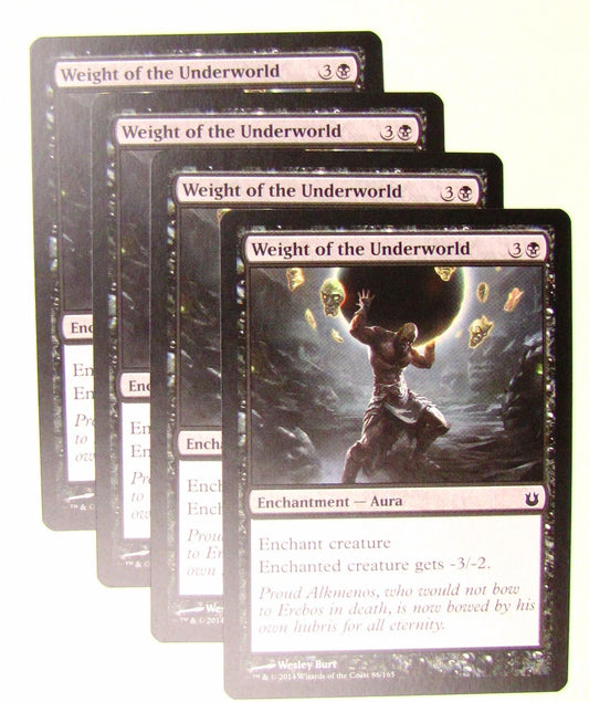 MTG Magic the Gathering Born of the Gods: Weight of the Underworld x4