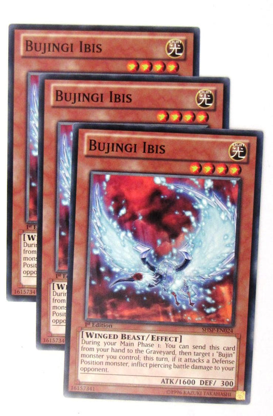 Bunjingi Ibis, SHSP-EN024 Common x3 - Yugioh Card