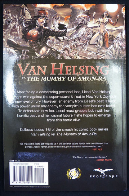 VAN Helsing vs The Mummy of Amun-Ra - Zenescope Graphic Softback #PM