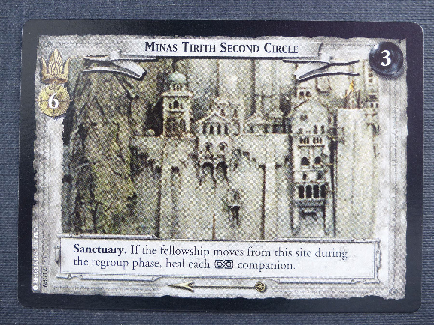 Minas Tirith Second Circle 7 U 348 - LotR Cards #2YG