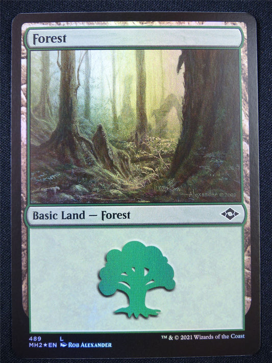 Forest 489 Foil - Mtg Card #22L