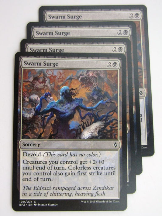 MTG Cards: BATTLE FOR ZENDIKAR: SWARM SURGE x4 # 37A53