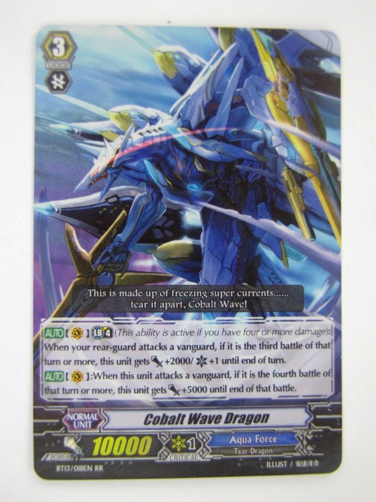 Vanguard Cards: COBALT WAVE DRAGON BT13 RR # 13F53