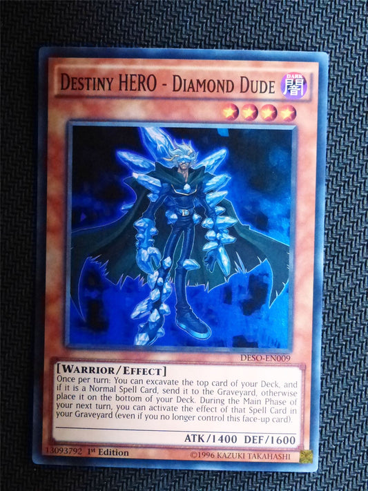 Destiny Hero Diamond Dude - DESO - Super Rare - Yugioh Card # 1G53