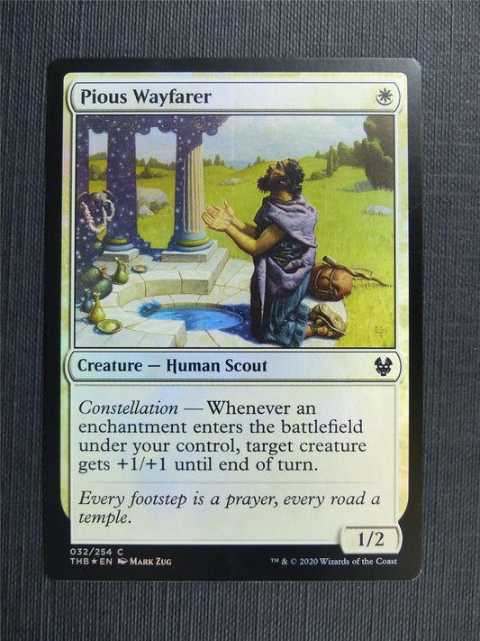 Pious Wayfarer Foil - Theros Collector Ed - Mtg Magic Cards #3O0