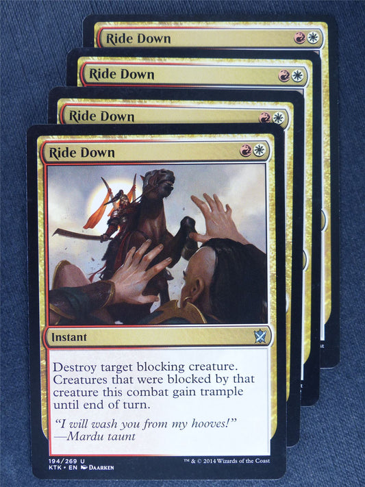 Ride Down x4 - Mtg Magic Cards #KV