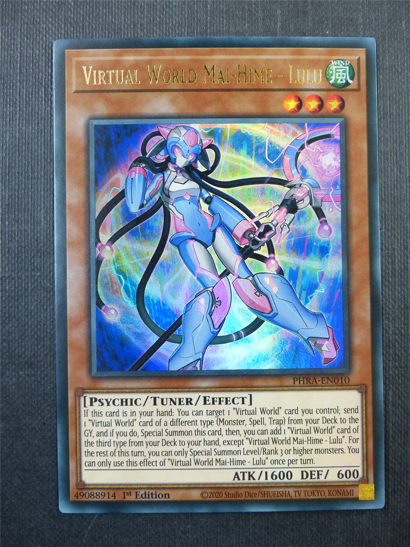 Virtual World Mai-Hime - Lulu PHRA Ultra Rare - 1st ed Yugioh Card #2Y0