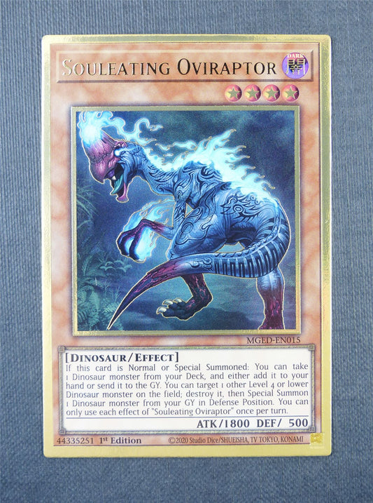 Souleating Oviraptor MGED Gold Ultra Rare 1st Ed - Yugioh Card #58L