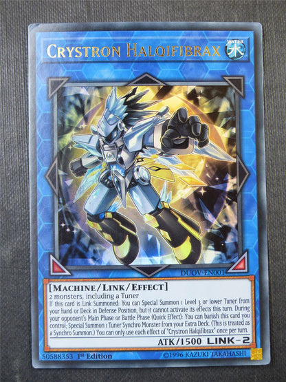 Crystron Halqifibrax DUOV Ultra Rare - 1st ed Yugioh Card #2MC
