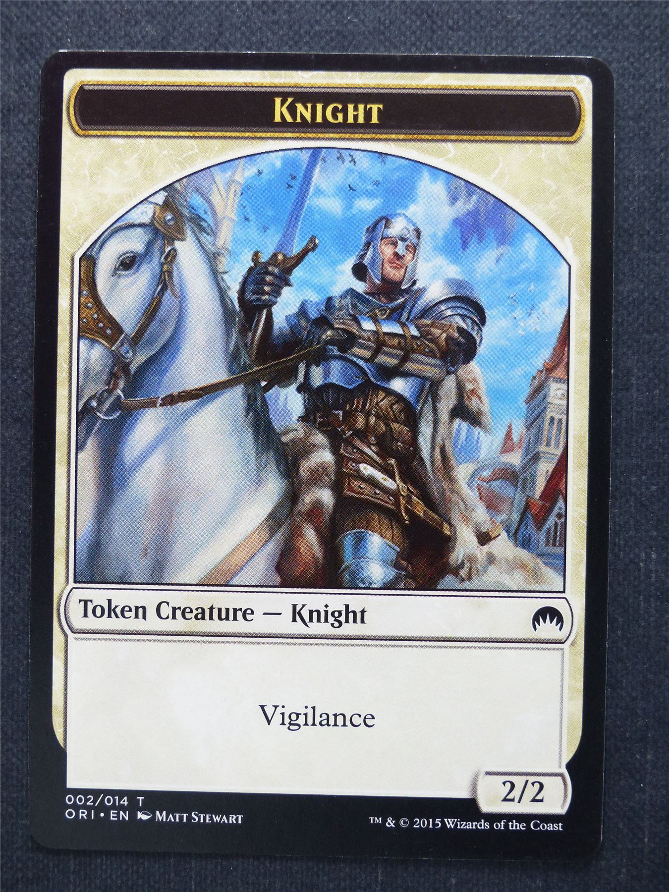 Knight Token - Mtg Magic Card #92