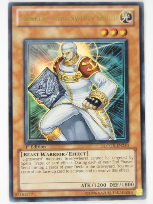 Yugioh Cards: AURKUS, LIGHSWORN DRUID LODT SUPER RARE