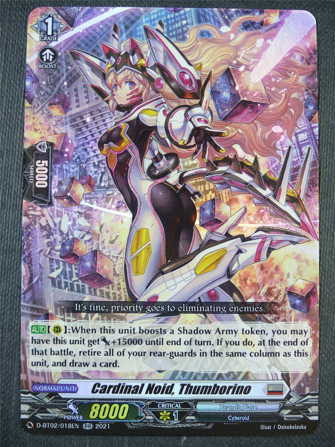 Cardinal Noid Thumborino D-BT02 RR - Vanguard Card #8G6