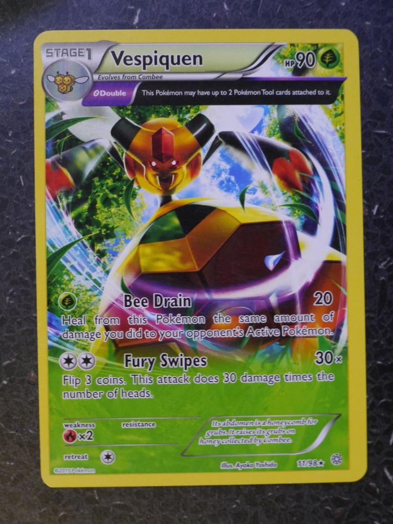 Pokemon Cards: VESPIQUEN 11/98 RARE # 5J36