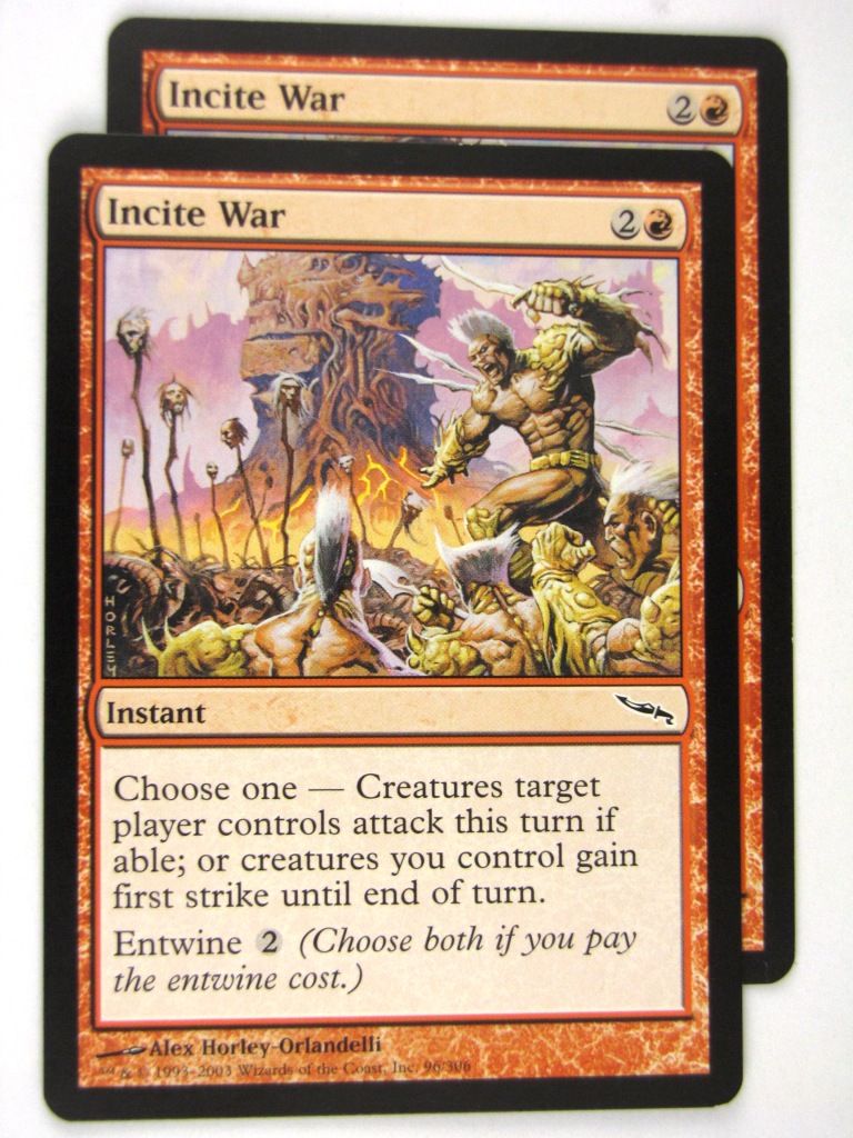MTG Magic: the Gathering Cards: INCITE WAR x2: MRD
