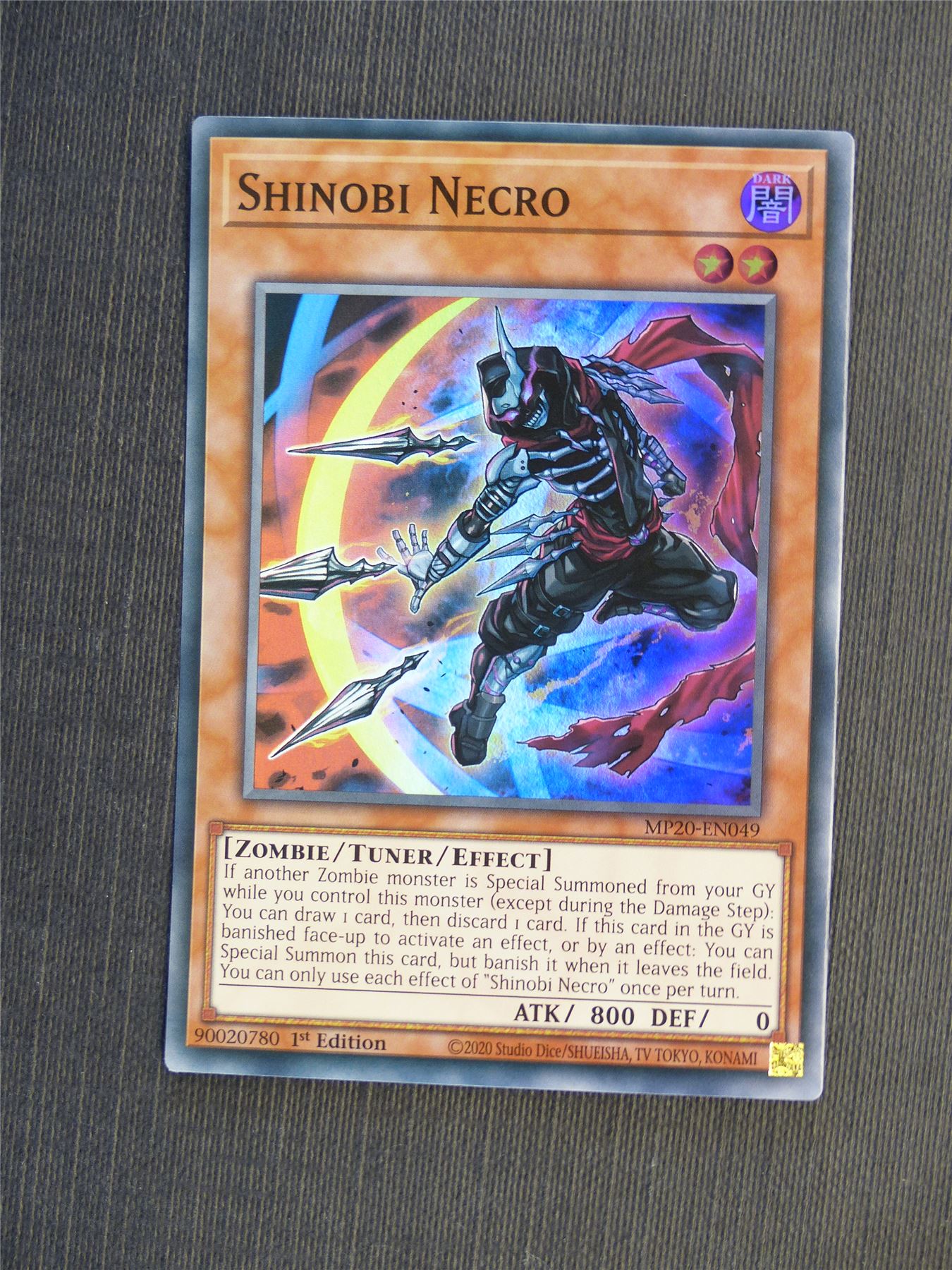 Shinobi Necro MP20 Super Rare - 1st ed - Yugioh Cards #5H5