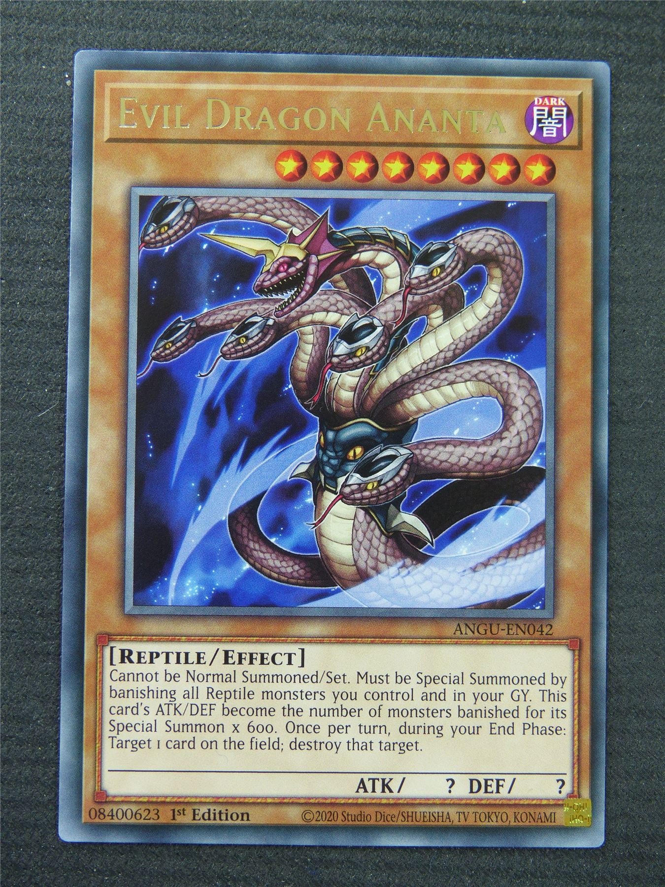 Evil Dragon Ananta ANGU Rare - 1st Edition - Yugioh Card #1PZ