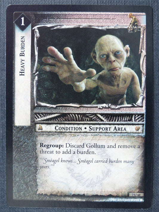 Heavy Burden 7 U 60 - LotR Cards #31C