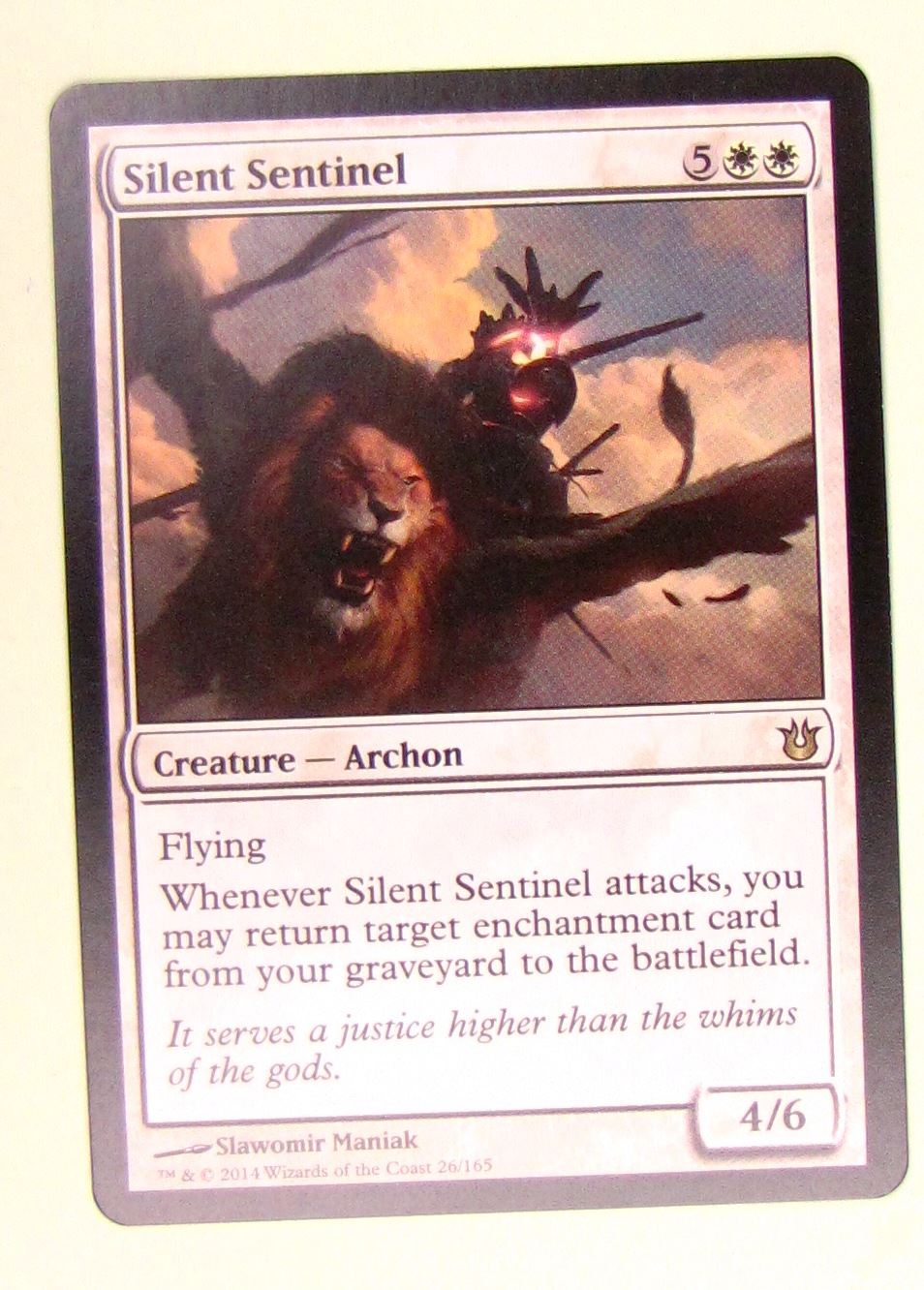 MTG Magic the Gathering Born of the Gods: Silent Sentinel