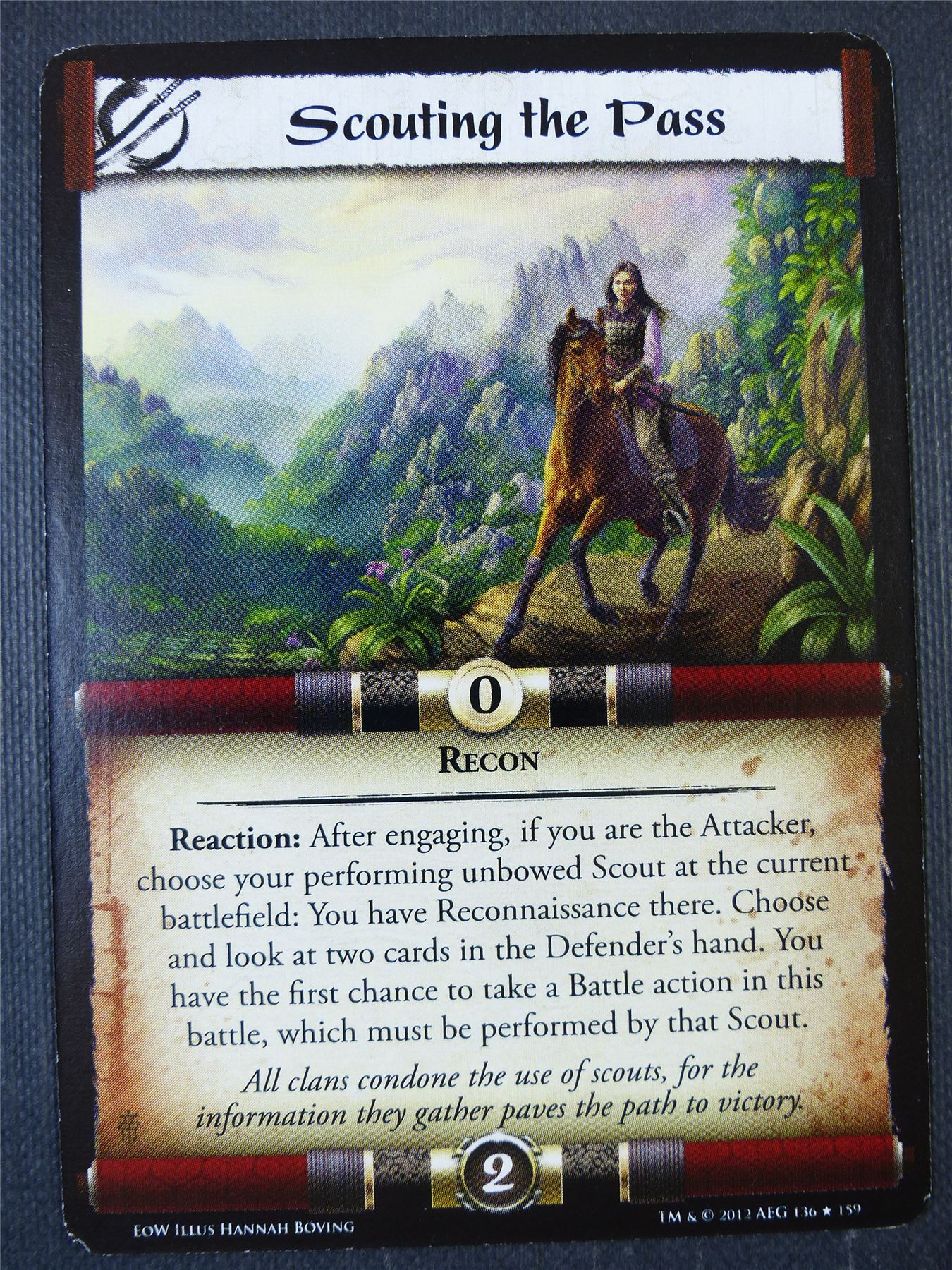 Scouting the Pass - L5R Card #2AP