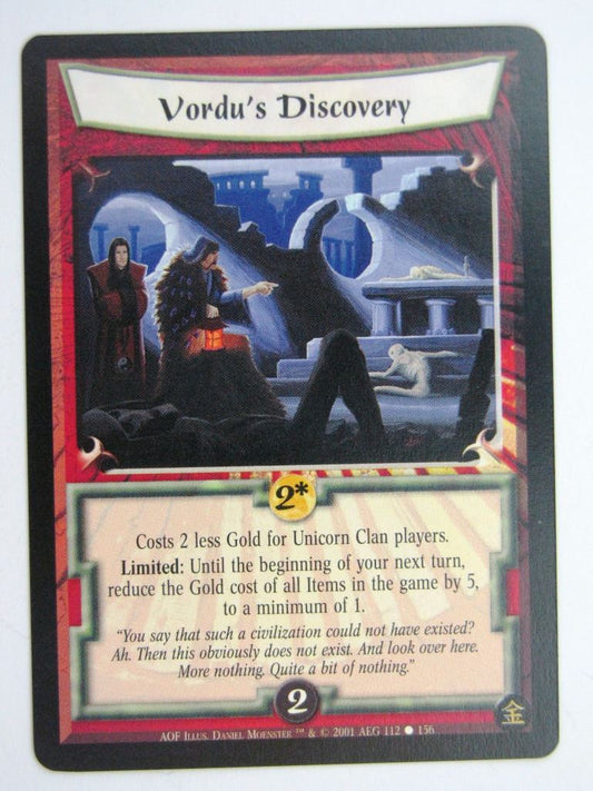 Vintage L5R Cards: VARDU'S DISCOVERY # 27G8