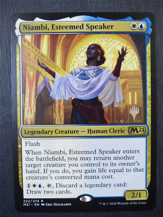 Niambi Esteemed Speaker promo stamped - Mtg Card #8CK