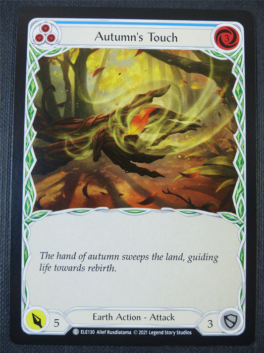 Autumn's Touch - Blue - Tales of Aria 1st ed - Flesh and Blood Card #653