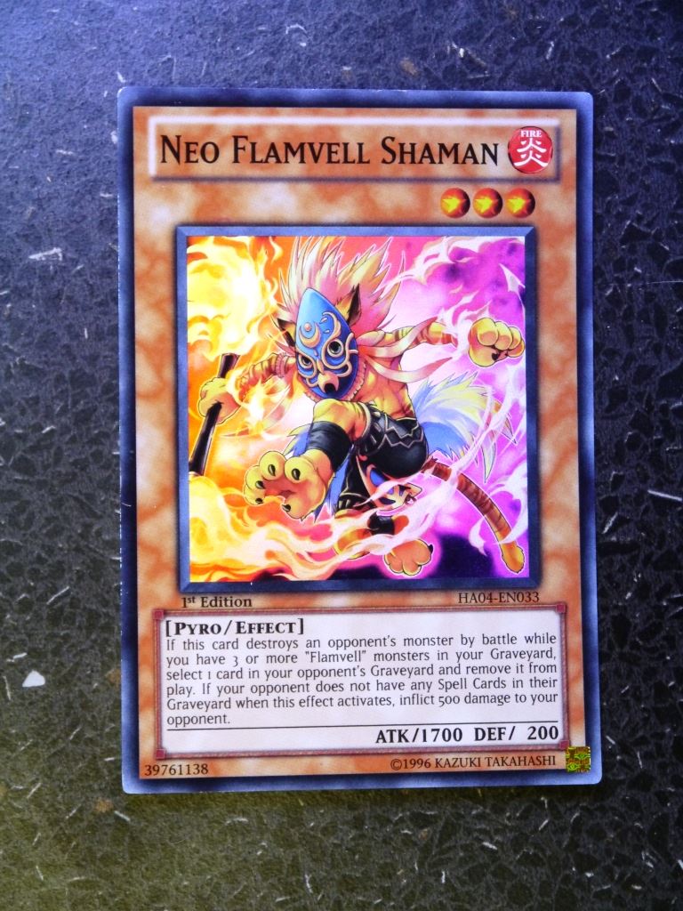 Yugioh Cards: NEO FLAMVELL SHAMAN  HA04 SUPER RARE # G83