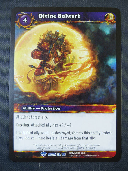 Divine Bulwark 28/198 - WoW Card #13M
