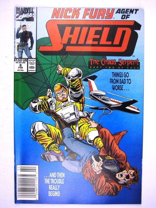 Marvel Comic: NICK FURY: AGENTS OF S.H.I.E.L.D. #8 FEBRUARY 1990 # 21A87